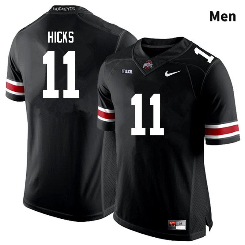 Ohio State Buckeyes C.J. Hicks Men's #11 Black Authentic Stitched College Football Jersey